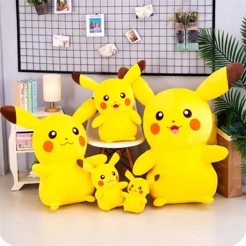 

30 CM Laugh And Smile Expression Pokemon Cute Pikachu Plush Toys Stuffed Doll Pikachu Toy Children Gifts