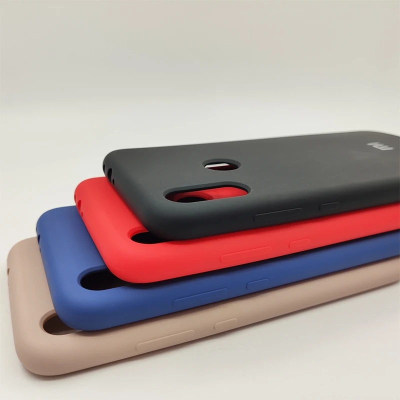Xiaomi Redmi Note 7 Pro Liquid Silicone Case Official Soft TPU Silky Smooth Phone Back Cover For Note7 phone case | Мобильные