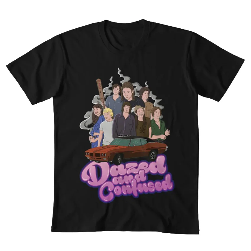Футболка с надписью Dazed and Confused футболка принтом stoner pot модель 90s фильм 70s seventies