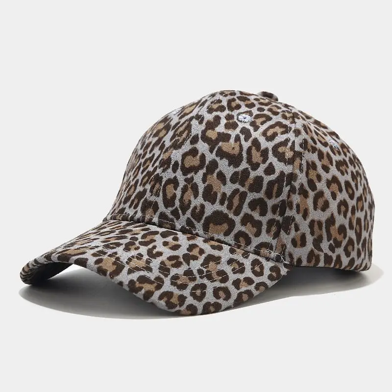 

Leopard Print Cotton Casquette Baseball Cap Adjustable Snapback Hats for Men and Women 181
