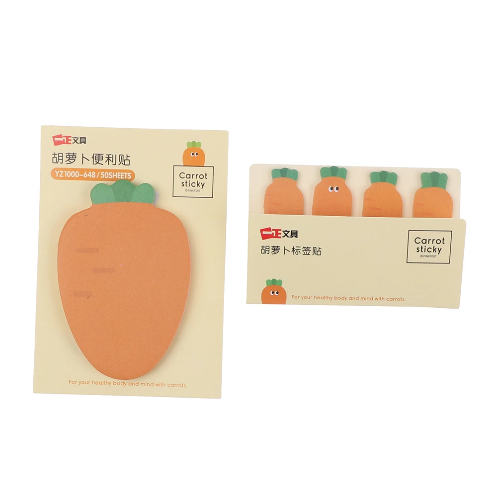 

Kawaii carrot N Times Sticky Notes Creative Office Decor Paper Memo Pad Shipping Supplies Decoration Japanese Stationery