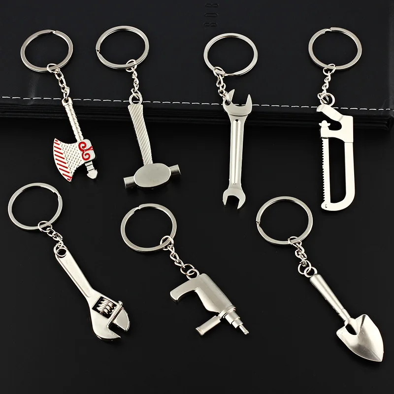 2020 new mini tool adjustable wrench vise screwdriver key ring charm fashion pendant jewelry gift car small | Украшения и