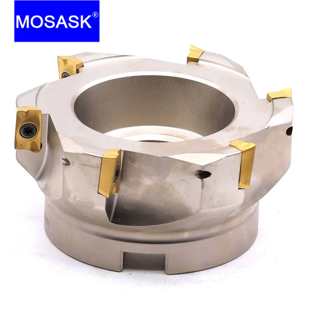 

MOSASK BAP400R 40 50 63 mm CNC Cutting Steel Precision Right-Angle Clamped End Mill APMT 1604 Face Milling Cutter