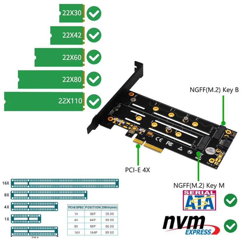 переходник pcie на m2 карта расшир