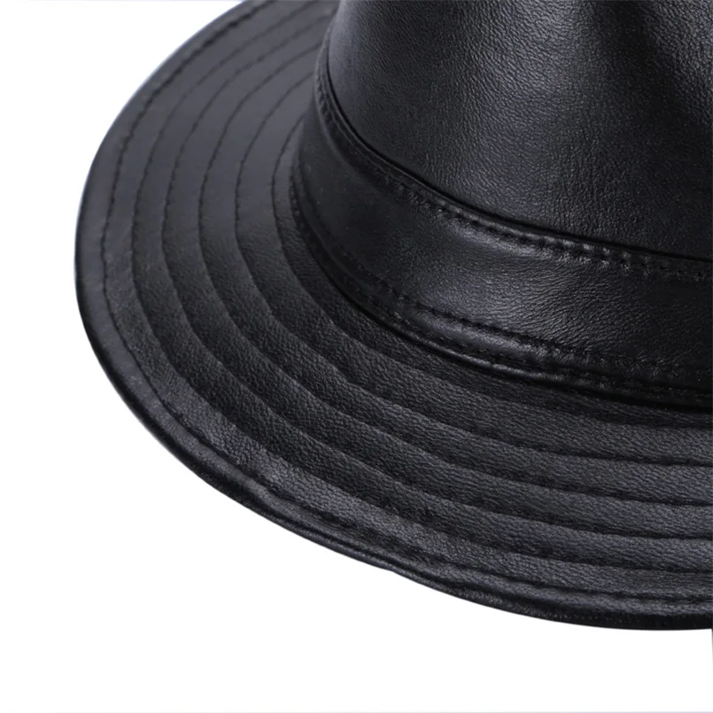 Зимняя шляпа из натуральной кожи с широкими полями Stetson Fedoras британской яркости