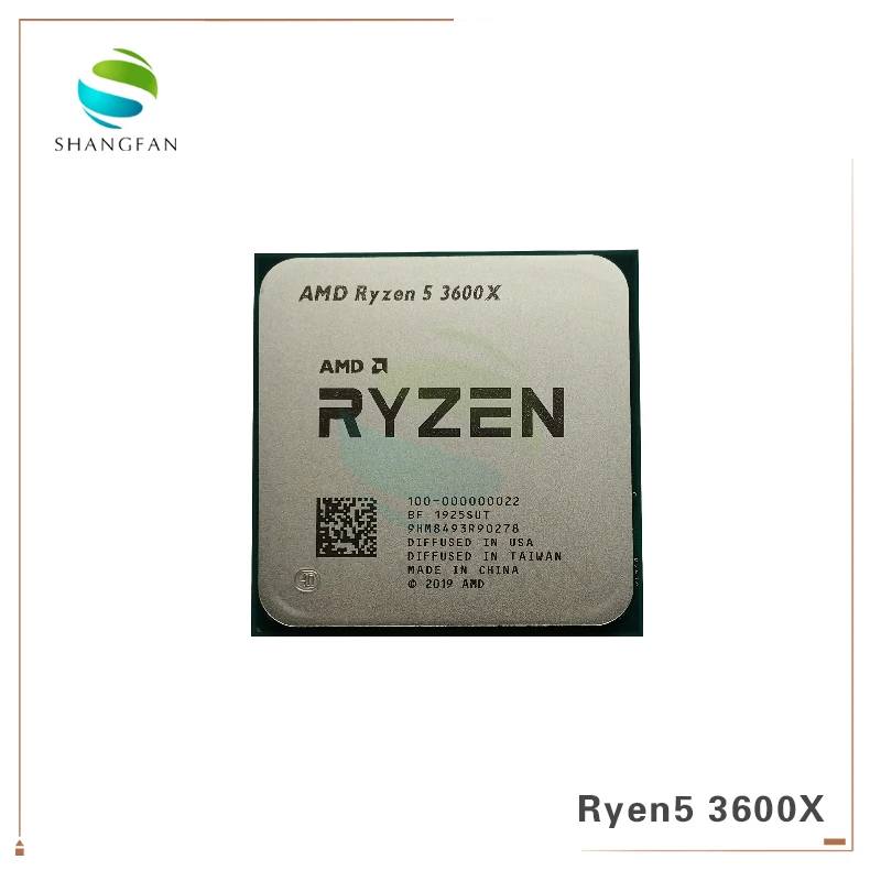 Процессор AMD Ryzen 5 3600X R5 3 8 ГГц шестиядерный двенадцатипоточный 7NM 95 Вт L3 = 32M 100 000000022