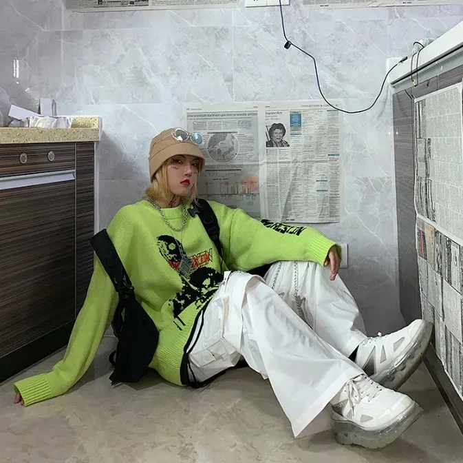 

White overalls female summer thin section Korean students loose casual mop pants high waist was thin straight wide leg pants