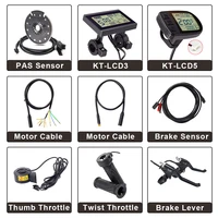 ebike controller parts brake sensor kt lcd display lcd3 lcd5 e bike motor extension cable brake lever twist throttle pas sensor