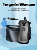 dual lens camera 8mm wifi inspection endoscope hd 8led waterproof wifi inspection borescope for android ios