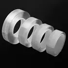 Двусторонняя нано-лента, 1 м, 3 м, 5 м, прозрачная, многоразовая, водонепроницаемая, клейкая лента, очищаемая, для дома