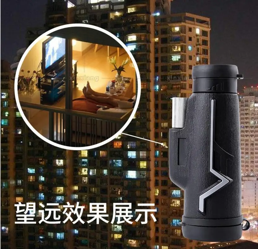 

10 Times Birthday Gift Zoom Outdoor Travel Monocular Telescope Focus Adjustable Telescope with mobile phone Camera Handset Clip