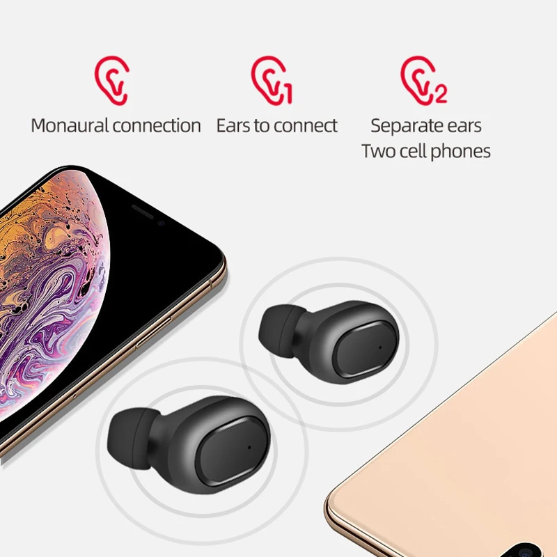 Фото M1 Bluetooth-гарнитура Беспроводные наушники-вкладыши 5 0 TWS Стереонаушники 6D IPX4 с M1 Bluetooth-гарнитура Беспроводные наушники-вкладыши 5 0 TWS Стереонаушники 6D IPX4 с