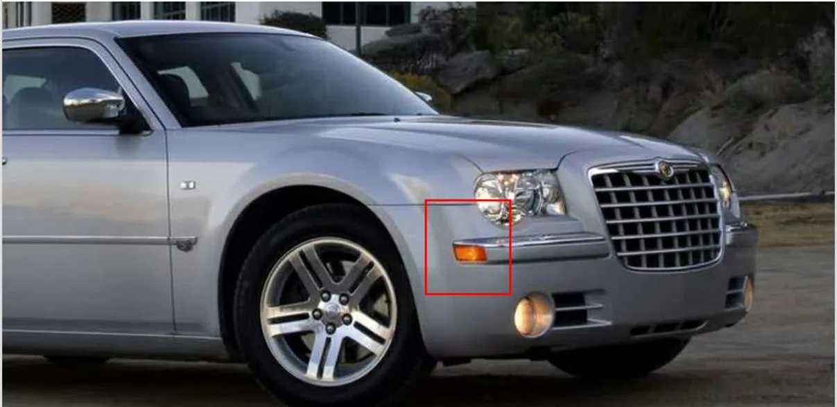 Янтарный светодиодный светильник на передней стороне для Chrysler 300 2005-2010