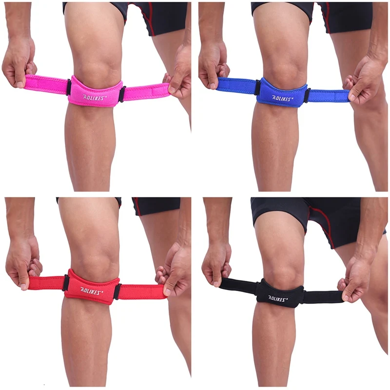 

1pc Knee Pad Patella Wrap Protector Outdoor Fitness Climbing Sportswear Accessories Sleeve Adjustable Compression Leg