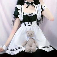 kawaii maid dress lolita girl women lovely cosplay costume animation japanese cute milkmaid party waitress sexy dress plus size