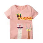 Little mavenфутболки футболка для девочек хлопковые топы для маленьких девочек, футболки новые летние детские футболки с короткими рукавами с изображением животных