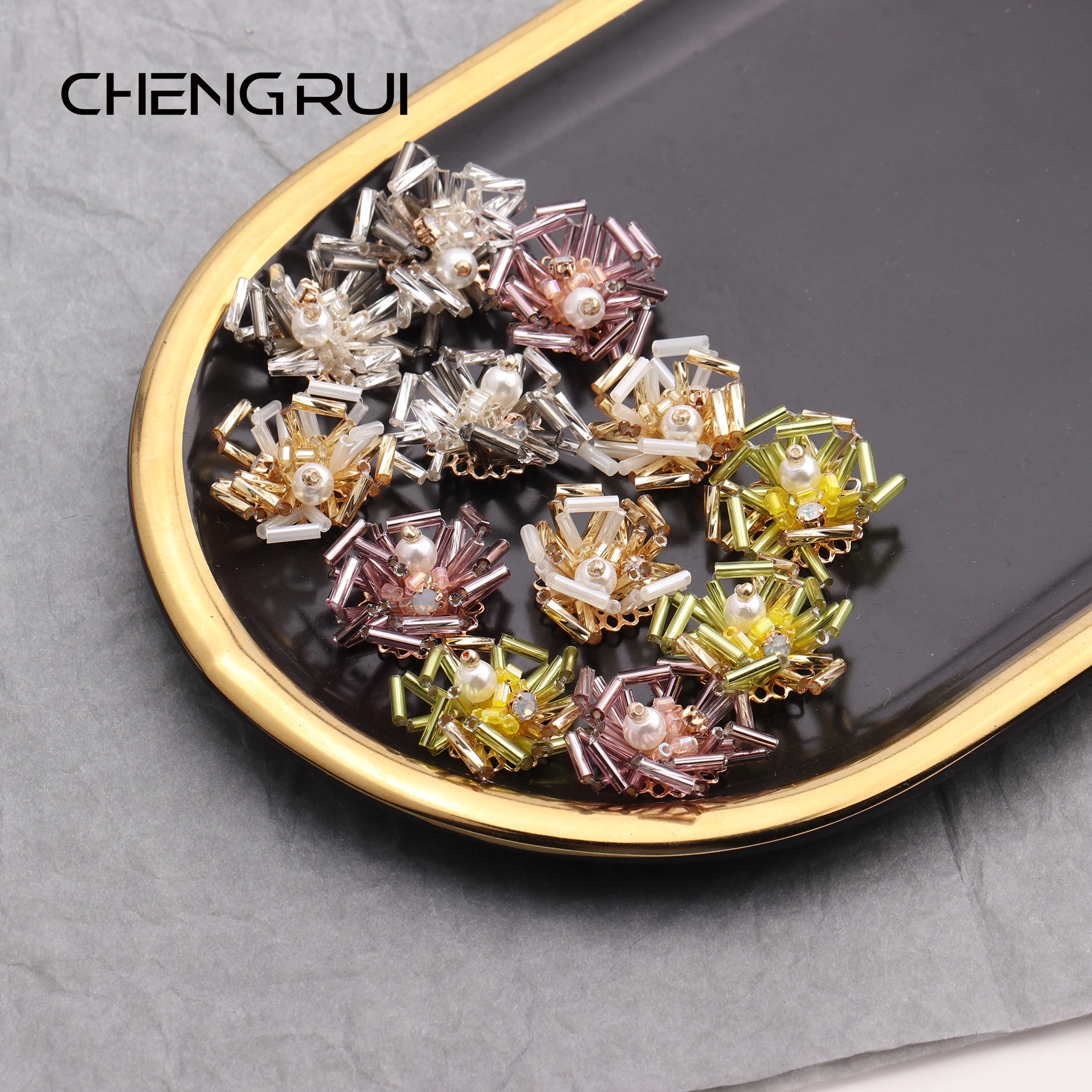 CHENGRUI F131 ювелирные аксессуары diy бусины кулон форма цветка ручная работа изделия