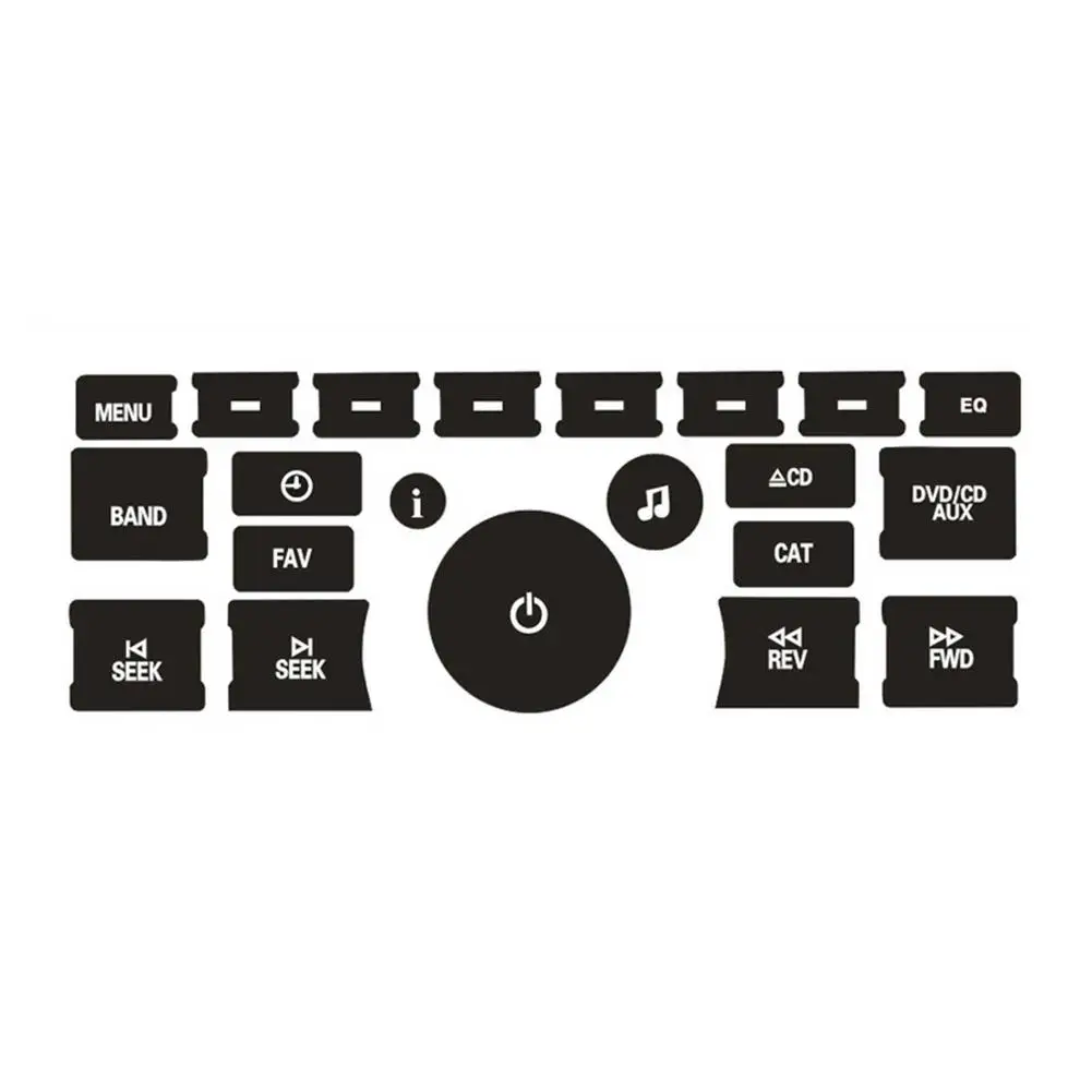 3 шт тип A B C D 16-key AC Кнопка ремонта наклейки Stikers центральный контроль радио Набор