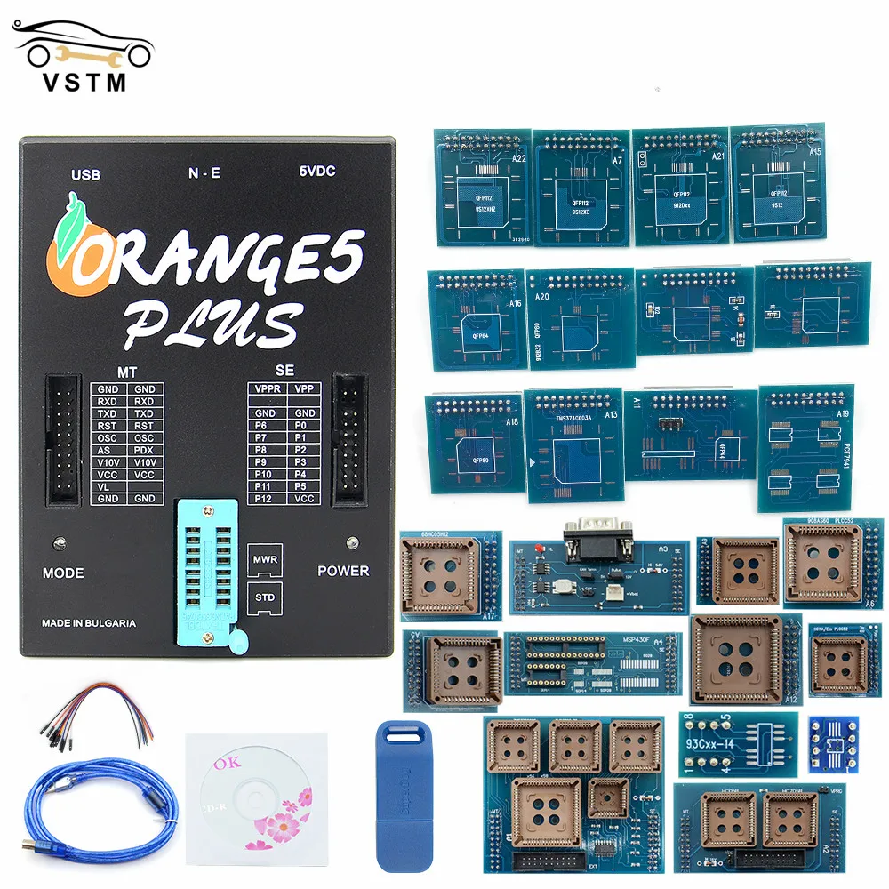 Universally Orange5 Programmer ECU Programming Device V1.36 With Full Adapters OEM Orange 5 Plus V1.35 Added New Authorization