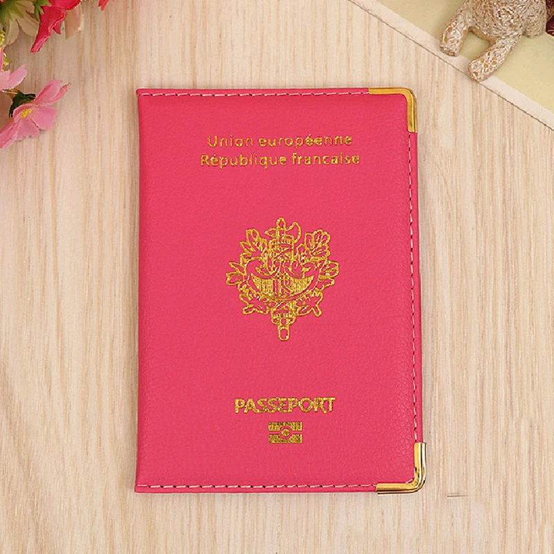 Фото France Passport Cover PU Leather Credit Card Slots Unisex Candy Color French Passports Organizer For Travel Hot Sale Багаж и сумки France Passport Cover PU Leather Credit Card Slots Unisex Candy Color French Passports Organizer For Travel Hot Sale Багаж и сумки