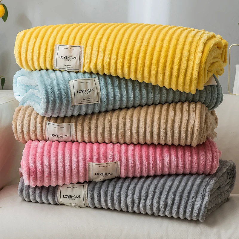 Супермягкое одеяло для дивана из кораллового флиса офисное кровати полотенце