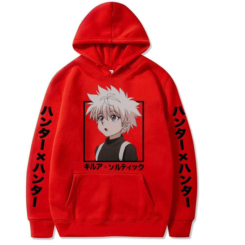 

Толстовка унисекс с длинным рукавом, популярный свитшот с рисунком аниме Hunter X Hunter, мужские/женские пуловеры, одежда для осени и зимы