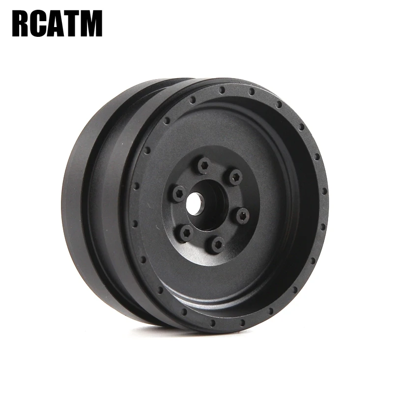 2 шт. ЧПУ металлический сплав 1 9 дюйма обод колеса Beadlock для 1/10 RC Гусеничный