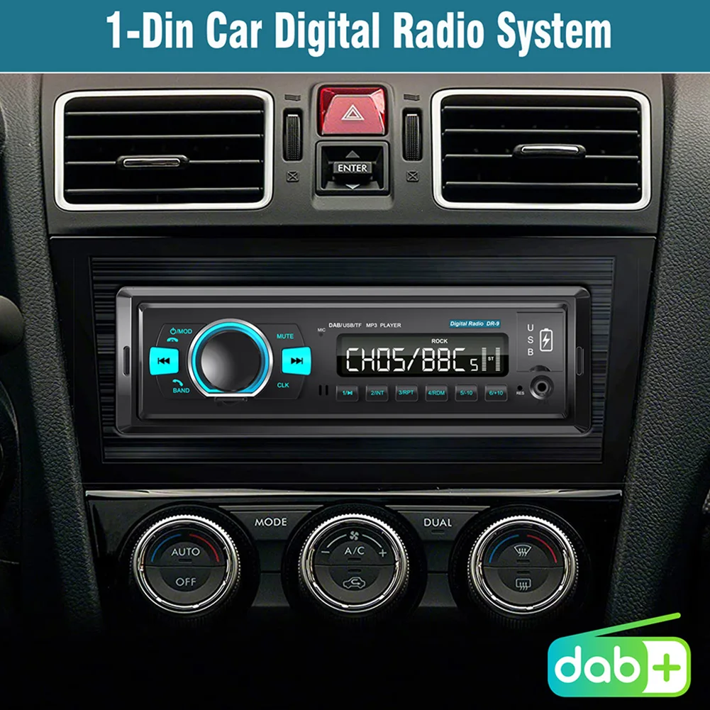 

Universal Support TF Card CD Tuner Auto Antenna Dual USB Ports Iron Single Din Bluetooth DAB Digital Radio Car Stereo Music