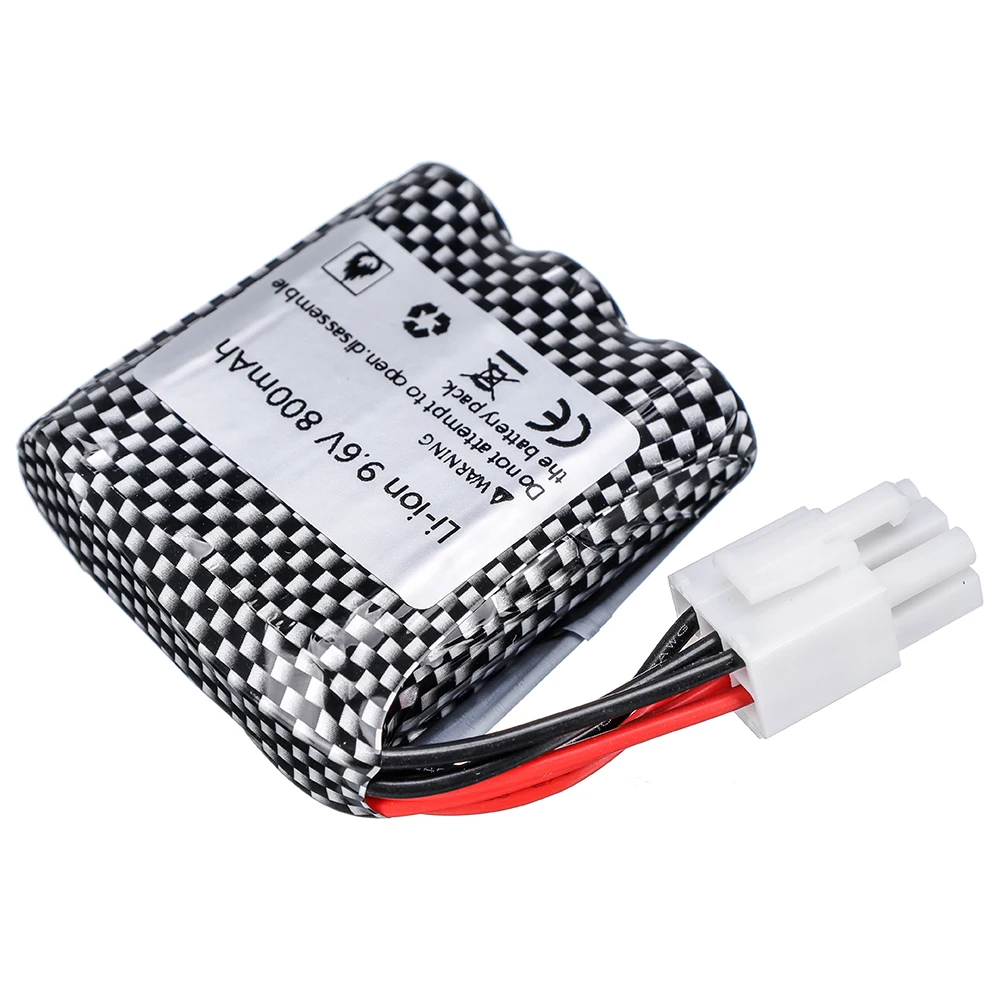 16500 Батарея 9.6V 800mAh Li-ion для высокопроизводительной RC грузовика S911 S912 9115 9116 автомобиля с разъемом EL-6P 9.6V запасные части.