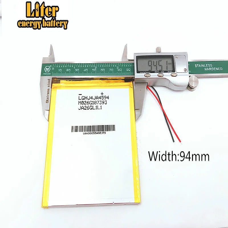 3 7 V 6000mAH 4593105 ориинал батареи полимерный литий ионный аккумулятор SmartQ T20 VI40 A86