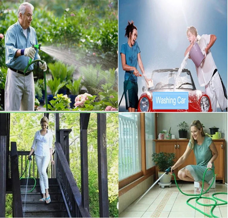 Регулируемый гибкий садовый шланг горячая Распродажа 25 200 футов для полива с