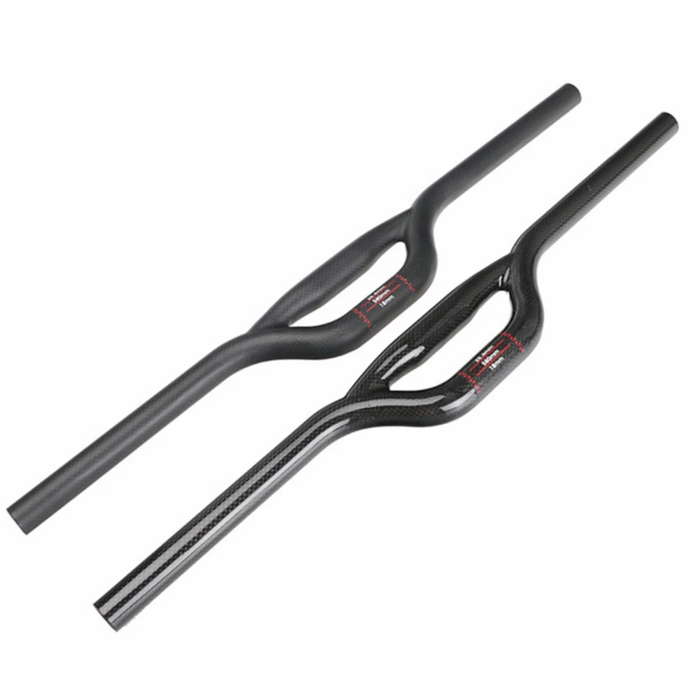 

Full 3K Carbon Fiber Handlebar Mountain Bike Handlebar 25.4mm BMX Folding Bike Riser Swallow Shaped Handlebar Bicyle Parts