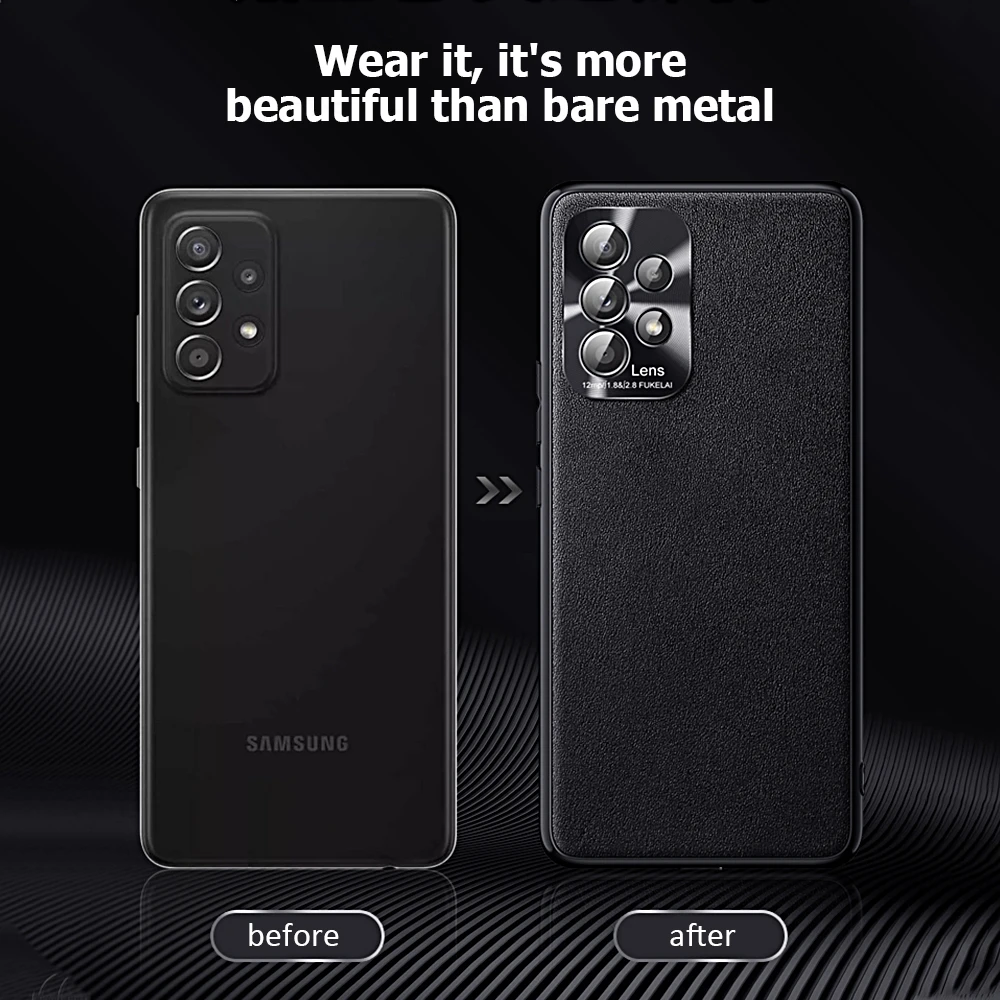 

A52 Case for Samsung Galaxy A52 A72 A32 4G 5G Case TPU Around The Edge Protection Perfect High Quality Leather For Samsung A52