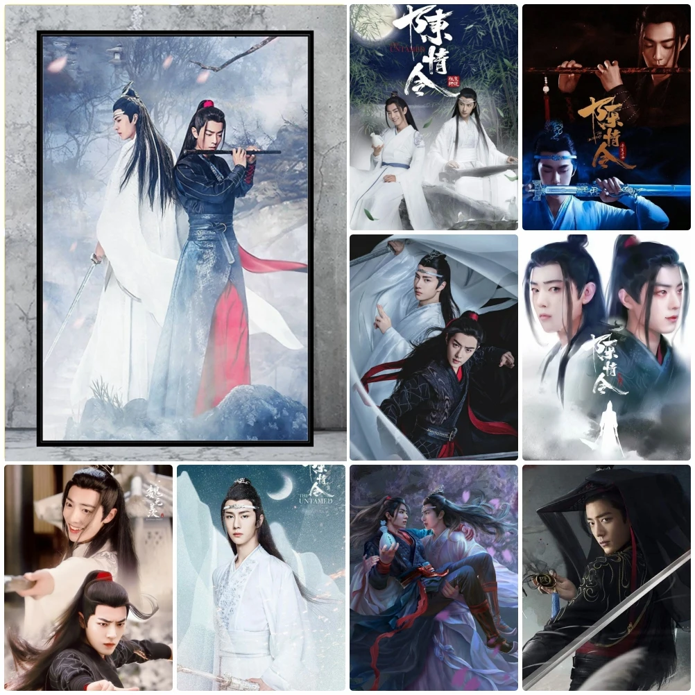 

5D DIY Diamond Painting The Untamed Full Drill Diamond Mosaic Wei Wuxian Lan Wangji Xiao Zhan Cross Stitch Set Home Decor