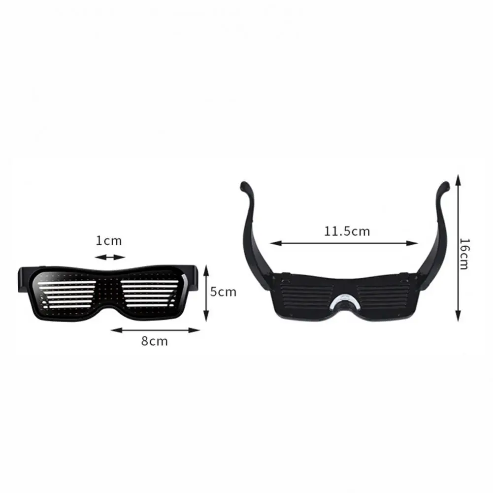 

Electronic Bluetooth Luminous Glasses with LED Light Multifunctional Birthday Party Club Props Accessories Smart Toys