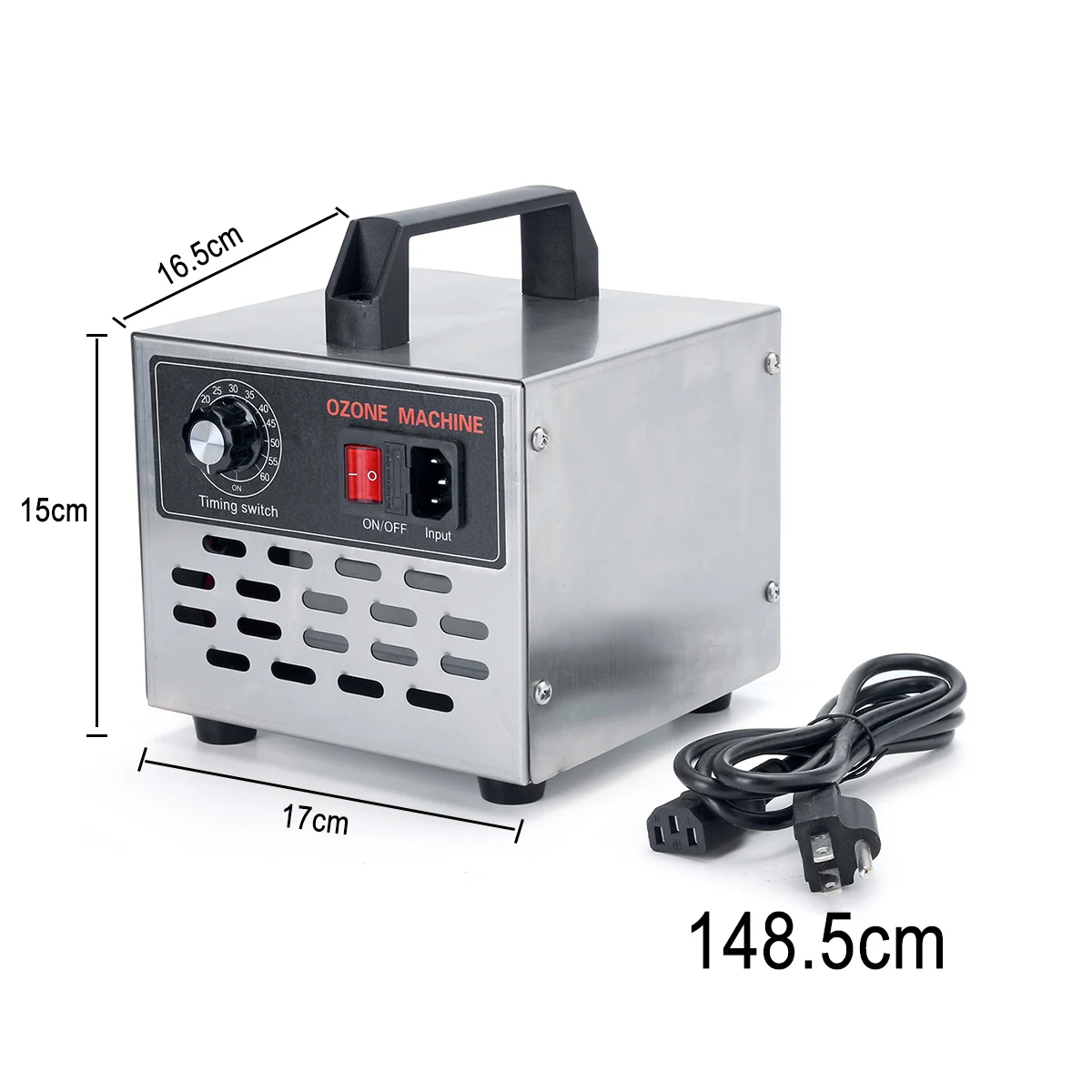 

High Quality 10000mg/h 110V Ozone Generator Dual Life Long Air Purifiers Oil Vegetable Meat Fresh Purify Air Water