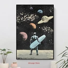 Серебряный серфер, холст, картины, плакаты и принты, настенные художественные картины для гостиной, дома, офиса, отеля, квартиры