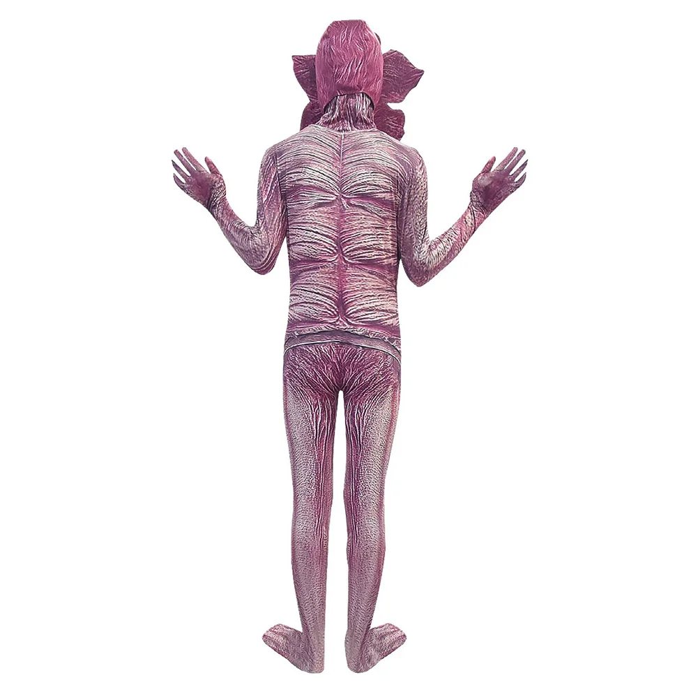 Kid Stranger cos Things Season 3 Demogorgon Cosplay Jumpsuit Bodysuit Mask Outfits Halloween Carneval Suit |
