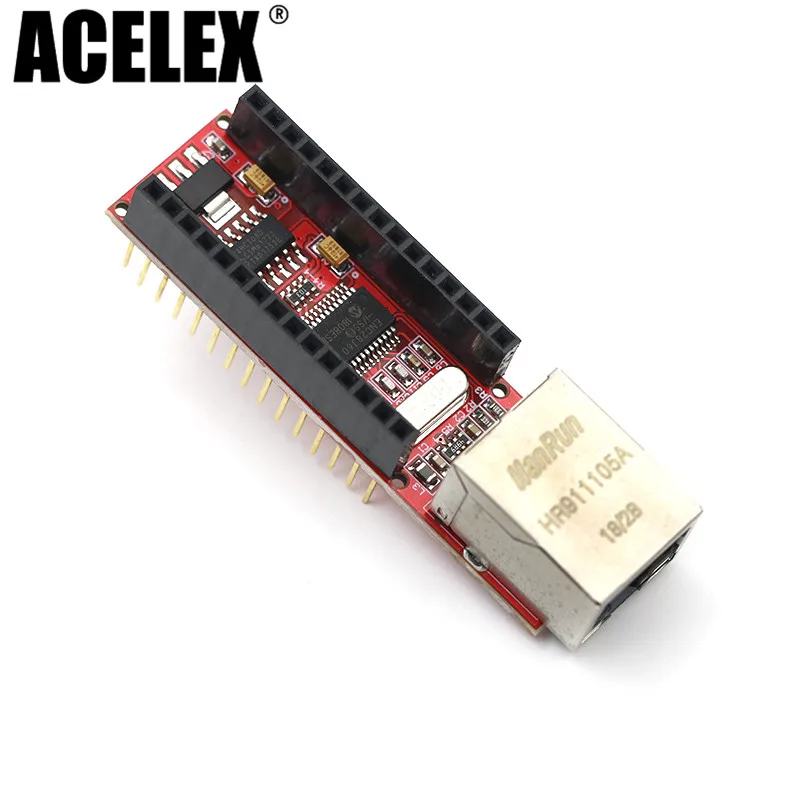 Nano V3 Ethernet щит ENC28J60 микрочип HR911105A веб сервер плата модуль для Arduino 3 0|Регуляторы