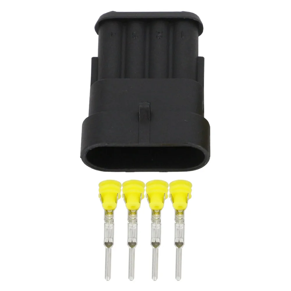 10 комплектов 4 Pin AMP 1 5 соединитель DJ7041 1.5 11/21 водонепроницаемый электрический
