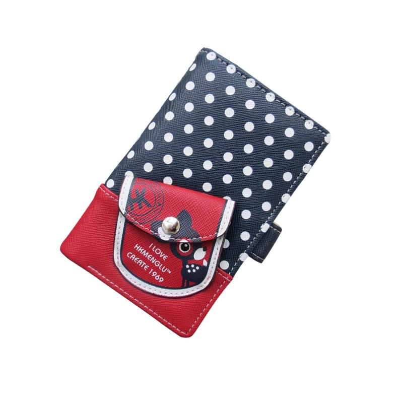 

Woman Wallet Colorful Korean Version Lady Wallet Printing Two-fold Wallets Coin Purse Dot Personalized Wallets