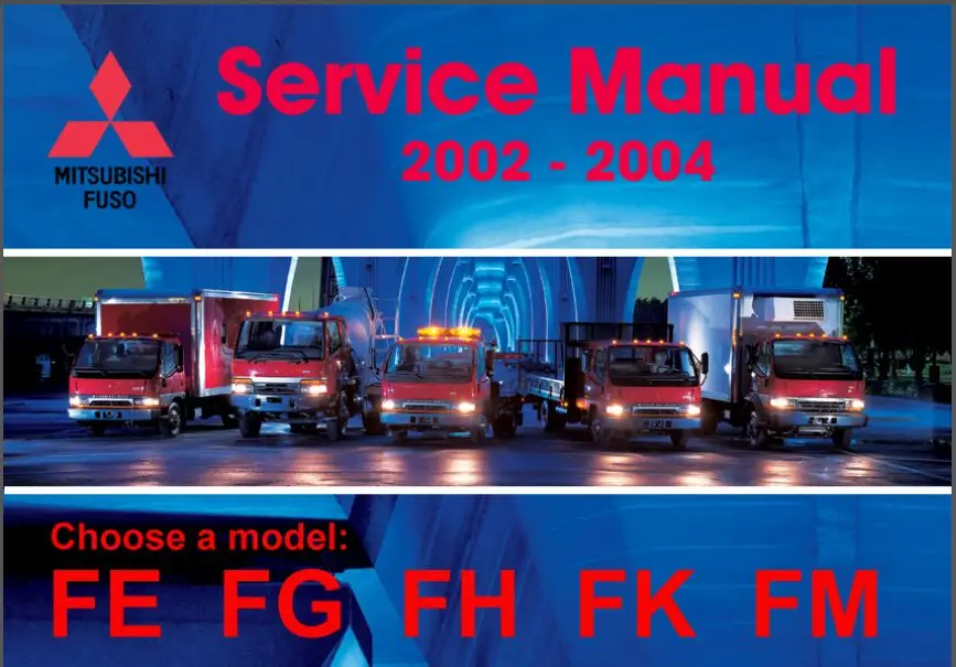 Руководства по обслуживанию всех моделей FUSO 2002-2016-PDF для Mitsubishi