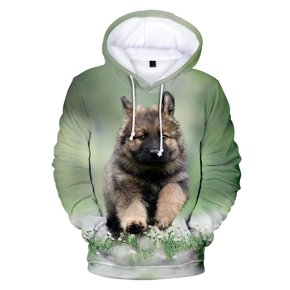 

High Quality Sweatshirt German Shepherd hoodies Cute Dogs Funny Winter hoodies men/women/Kids Hoodies Jackets