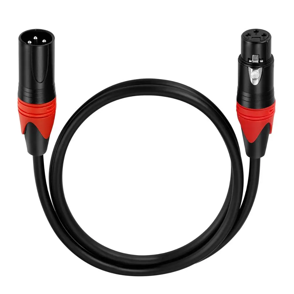 Кабель Bochara XLR штекер гнездо 3 контактный разъем OFC медная фольга и Плетеный