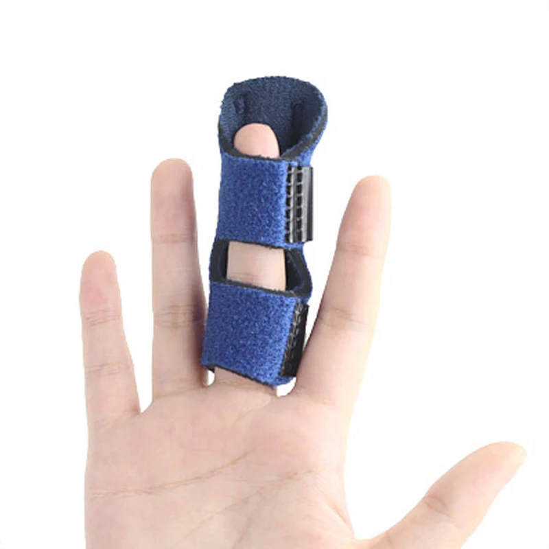 1pcs Posture Corrector Finger Protector Adjustable Aluminium Finger Splint Brace Recovery Injury Pain Protector Correction