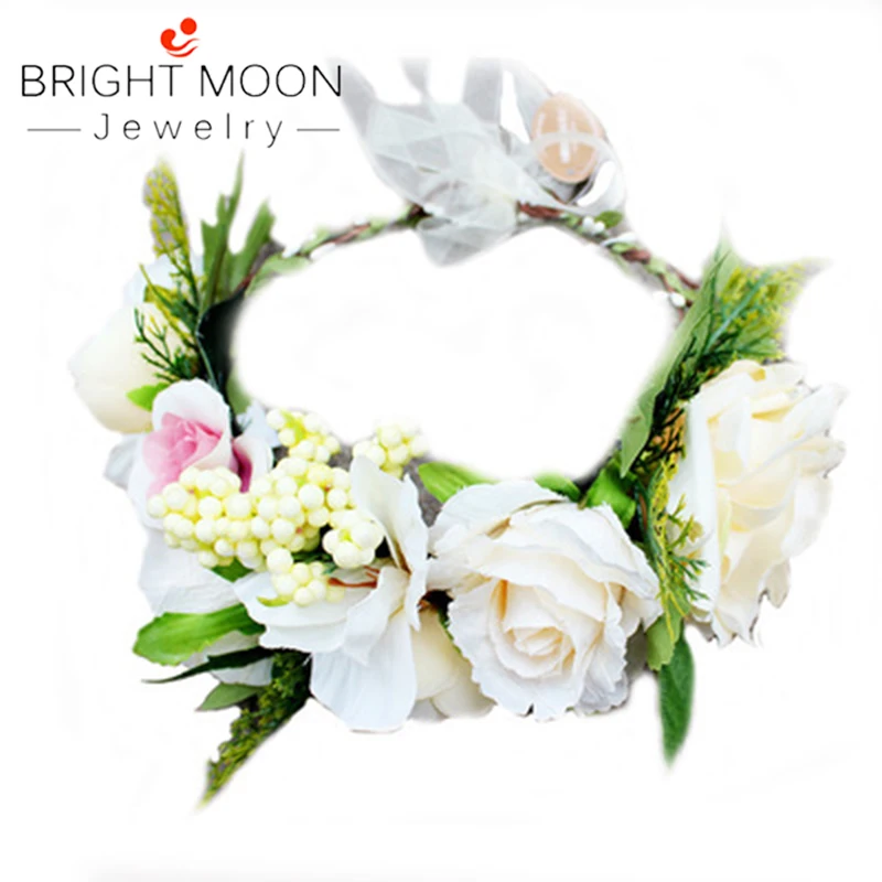 Яркая луна новая дамская головной убор Венок Европейская и американская мода