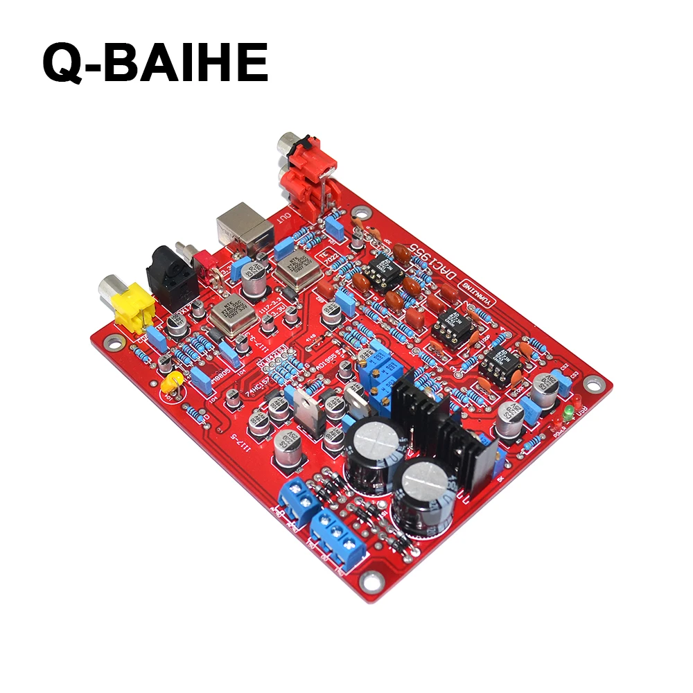 YJ-1 WM8805 + AD1955 PCM2706 коаксиальный волоконно-оптический USB DAC плата обновленная версия
