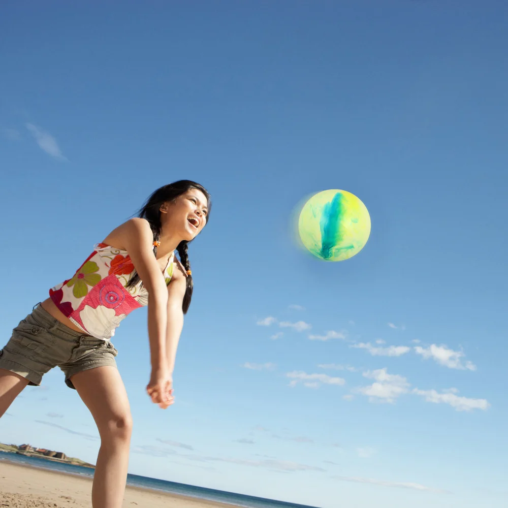 

5PCS Inflatable Colorful Beach Ball Delicate Beach Ball Party Decor Beach Ball