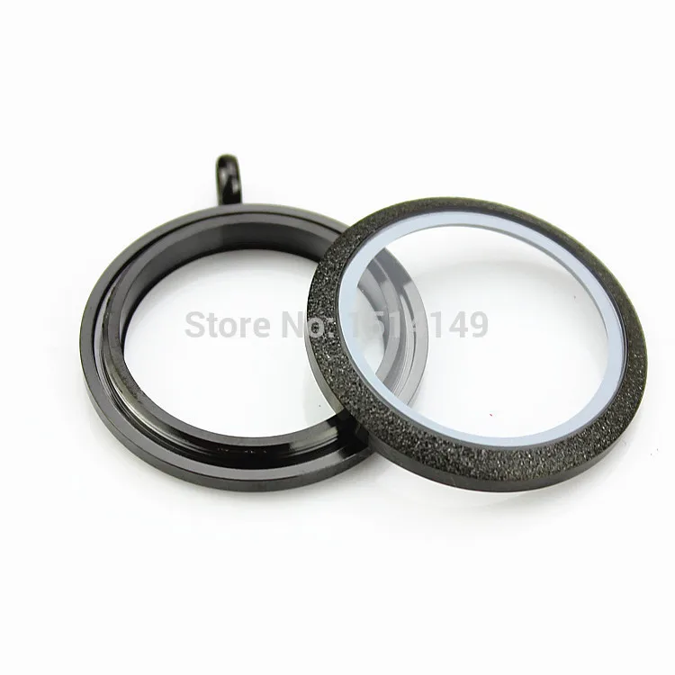 Из нержавеющей стали водонепроницаемый медальон черный скраб плавающий кулон