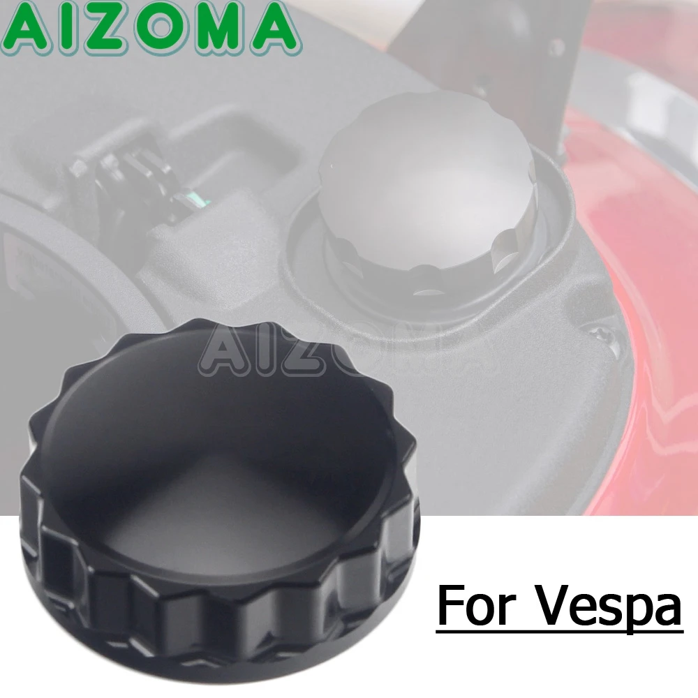 

Black CNC Aluminum Motorcycle Gas Fuel Tank Filler Oil Cap Cover For Vespa Sprint Primavera LX GTS GTV GT 125 150 200 250 300